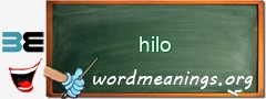 WordMeaning blackboard for hilo